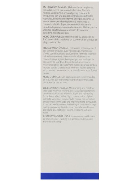 Legvass Hidro Descans Piernas Emulsion 200 Ml de Martiderm