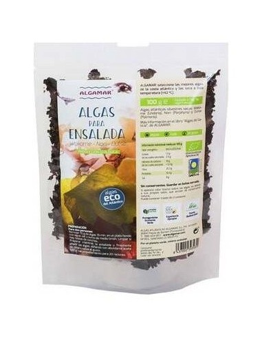 Alga para ensalada Wakame Nori, Lechuga de Mar de Algamar