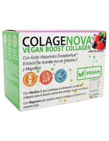 Colagenova Vegan Boost Frutos Rojos 21Sbrs. de Vaminter