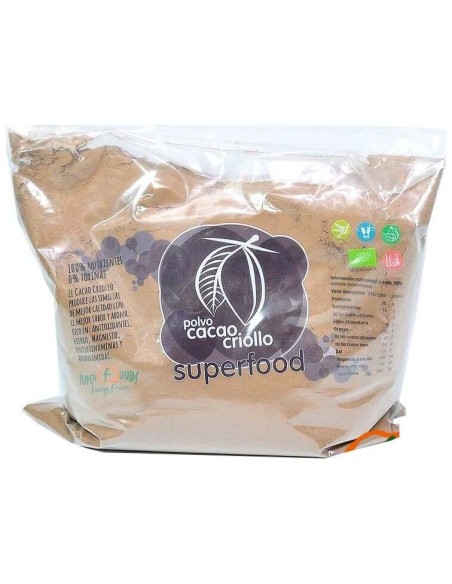 Cacao Polvo 1Kg. Eco Vegan Sg de Energy Feelings
