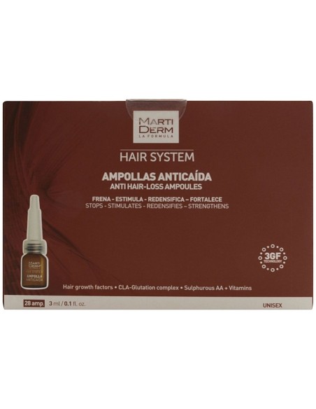 Martiderm Hair System 3Gf Anticaida 28Amp de Martiderm