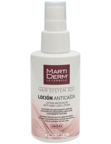 Hair System 3Gf Locion Anticaida Unisex 100Ml de Martiderm