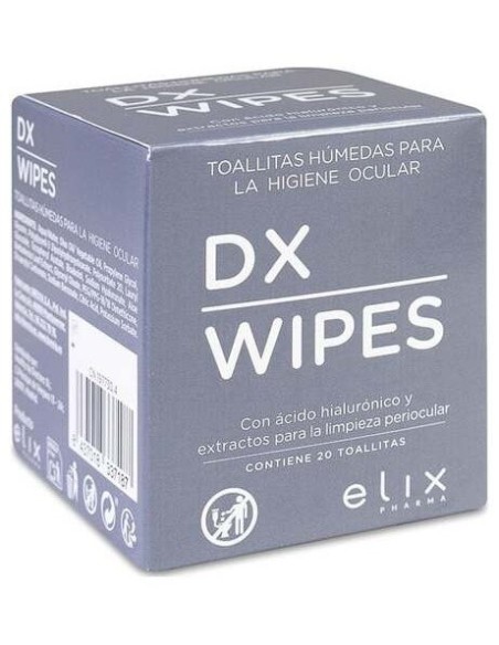 Dx Wipes 20 Toallitas Húmedas de Elix
