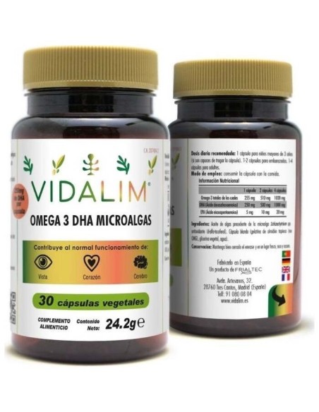 Vidalim Omega 3 Dha 250Mg. 30Cap. de Vidalim