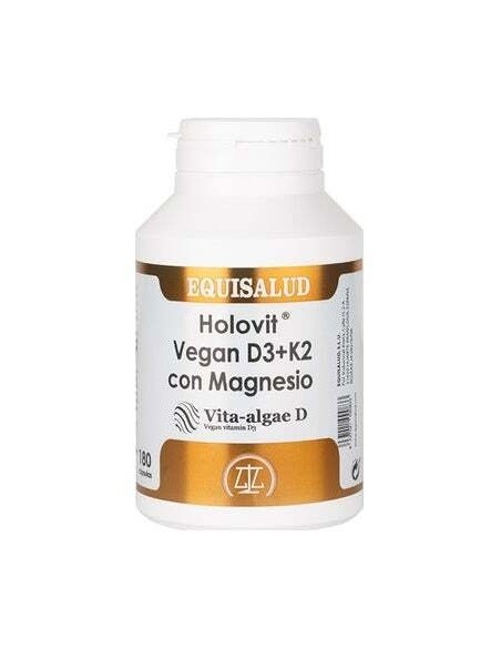 Holovit Vegan D3+K2 Con Magnesio 180Cap. de Equisalud