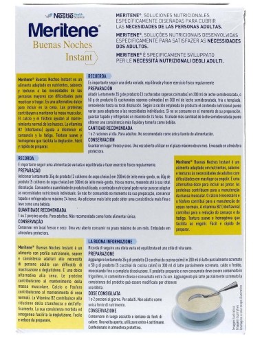 Meritene Buenas Noches Instant Cereales 500Gr. de Meritene