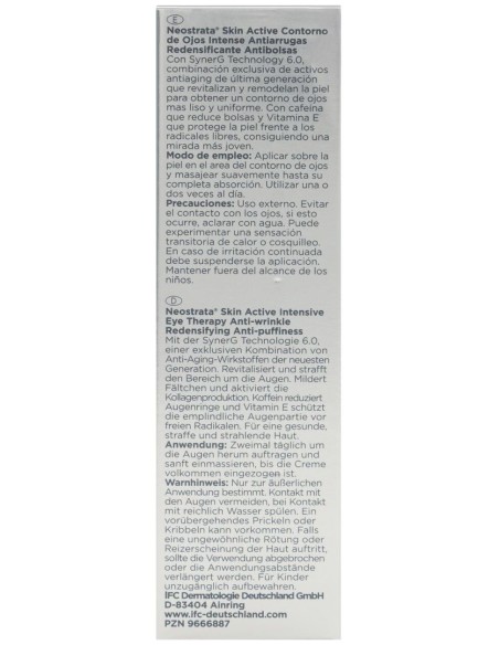 Neostrata Skin Active Contorno Ojos Intense 15Ml. de Neostrata