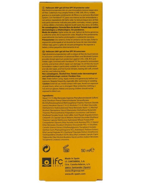 Heliocare 360º Spf50 Gel Oil Free 50Ml. de Heliocare