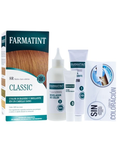 Farmatint Gel 8R Rubio Claro Cobrizo 135Ml. de Farmatint