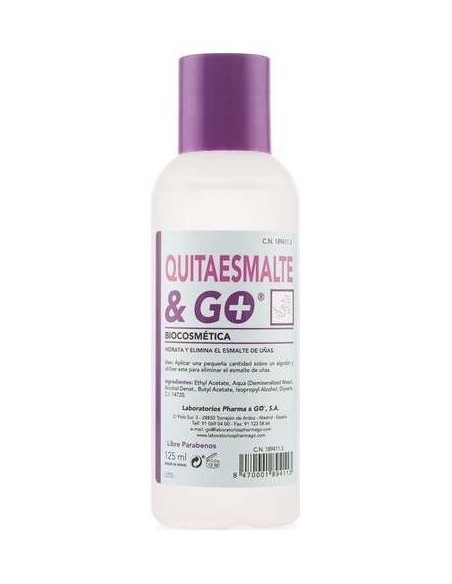 Quitaesmaltes 125Ml. de Pharma & Go