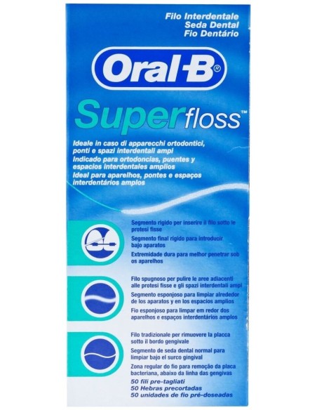 Super Floss Seda Dental 50Mtrs. de Oral-B