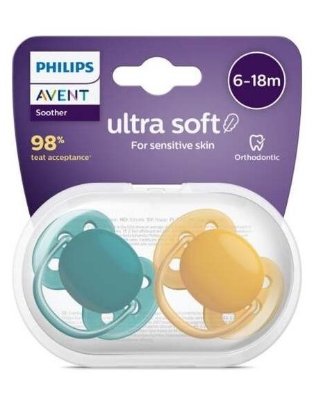 Chupete Ultra Soft 6-18Meses Neutro Sfc091/04 de Avent