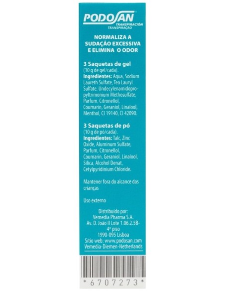 Excilor Podosan Antiolor 6Sbrs. de Excilor