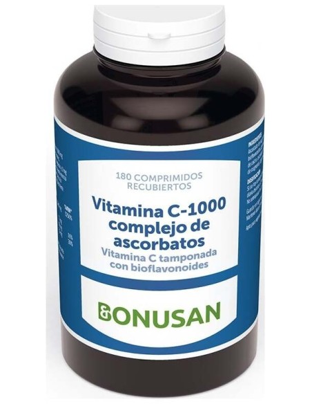 Vitamina C 1000 Complejo De Ascorbatos 180 Comprimidos Bonusan