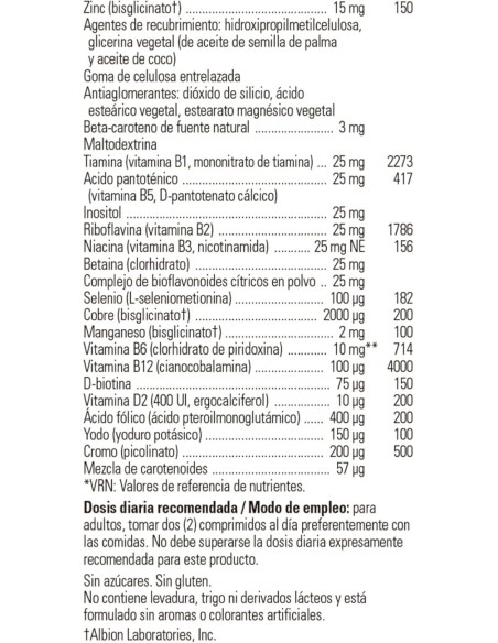 Formula Vm Prime (Adultos+50 Años) 60Comp. de Solgar