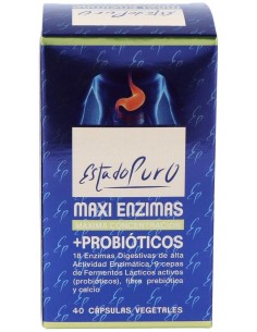 Pack 3X2 Maxi Enzimas Con Probioticos 40Cap. Estado Puro de Tongil..