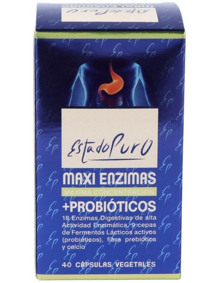 Pack 3X2 Maxi Enzimas Con Probioticos 40Cap. Estado Puro de Tongil..
