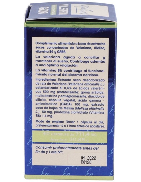 Pack 3X2 Valeriana con GABA 40 cápsulas Tongil puro