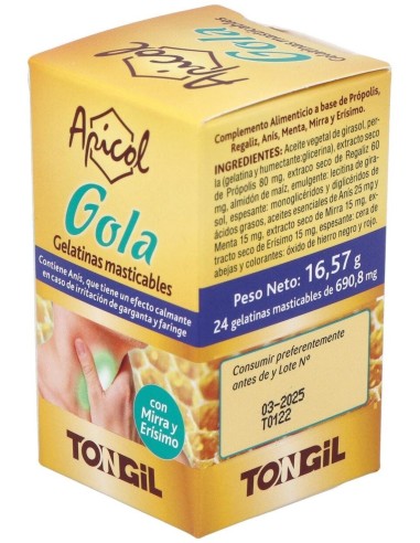 Tongil Apicol Gola Plus 24 Perlas Pack 3X2 Oferta Especial