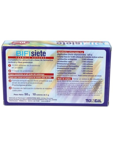 Pack 3x2 Bifisiete Tongil 10 Sobres 50g - Oferta Especial