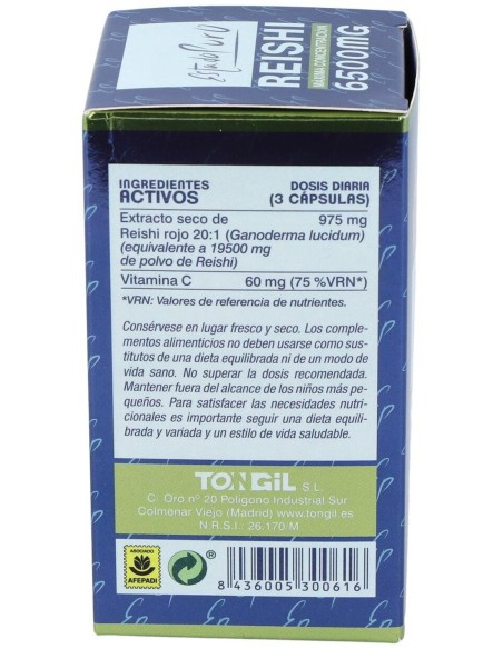 Pack 3X2 Reishi 6500Mg Tongil - 60 Cápsulas Naturales