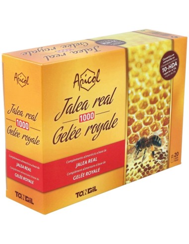 Pack 4X3 Apicol Jalea Real 1000Gr. 20Viales de Tongil