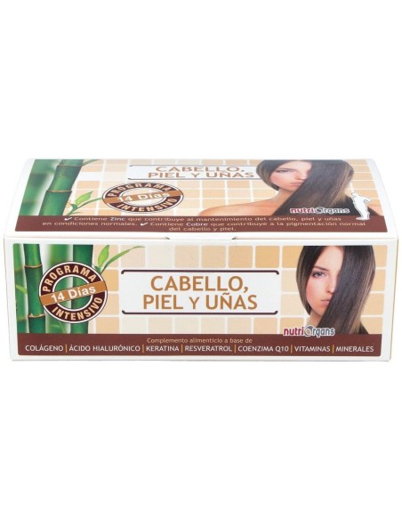 Pack 4X3 Nutriorgans Cabello, Piel Y Uñas 14Amp de Tongil