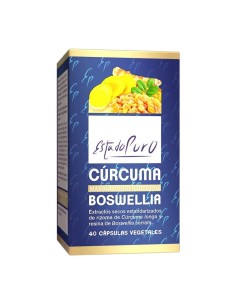 Curcuma y Boswella 40 Capsulas Vegetales Estado Puro de Tongil