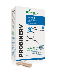 Pacote 2 Probinerv 20 cápsulas Soria Natural Bem-estar natural