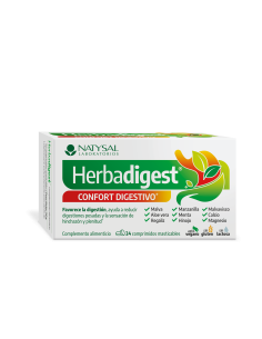 Herbadigest Confort Digestivo 24 comprimidos masticables de Natysal