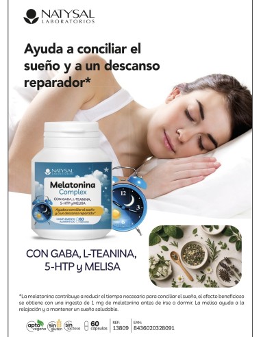 Melatonina Complex 60 capsulas de Natysal