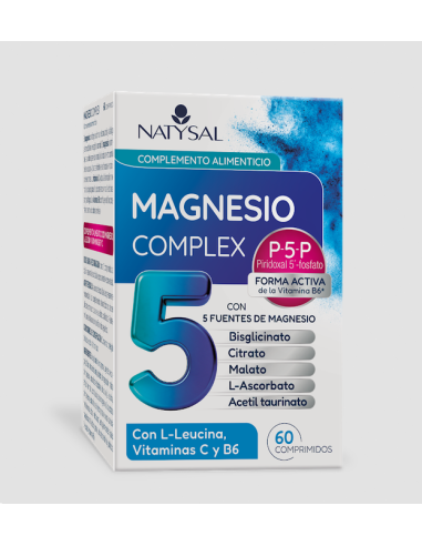 Magnesio 5-Comprex P5P Active 60 comprimidos de Natysal
