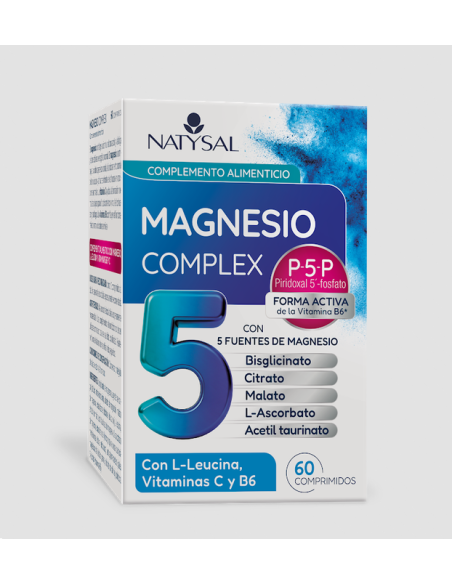 Magnesio 5-Comprex P5P Active 60 comprimidos de Natysal