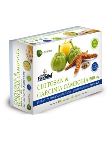 Chitosan & Hca-Garcinia 800 Mg Ext Seco 60 % Hca 6 de Nature Essential