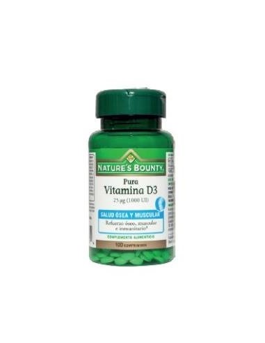 Vitamina D3 25µg (1000Ui) 100 Comprimidos de Nature´S Bounty