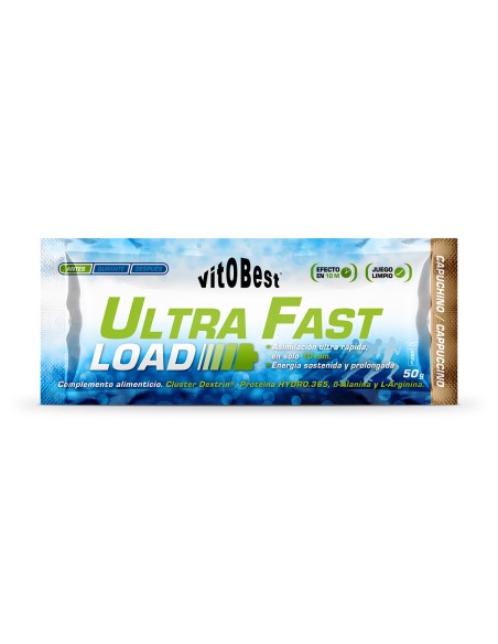 Ultra Fast Load Sabor Capuchino 12 Sobres X 50 Gr de Vit.O.Best