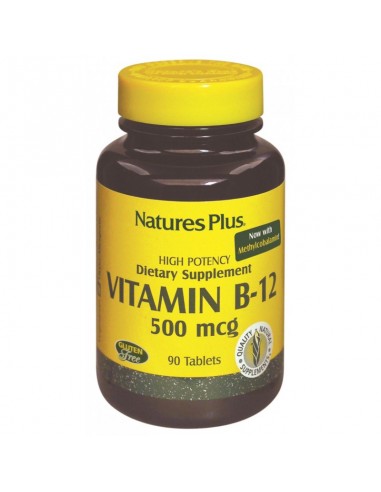 Vitamina B12 500 Mcg 90 Comp de Natures Plus