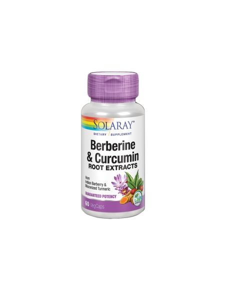 Berberine & Curcumin 600 Mg - 60 Vegcaps de Solaray