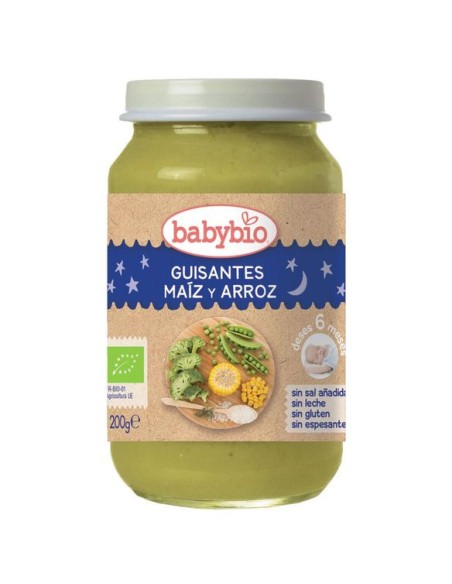 Babybio Potito Guisantes Maiz Arroz 200 Gr de Babybio
