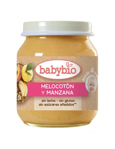Babybio Melocoton-Manzana  130 g de Baby Bio