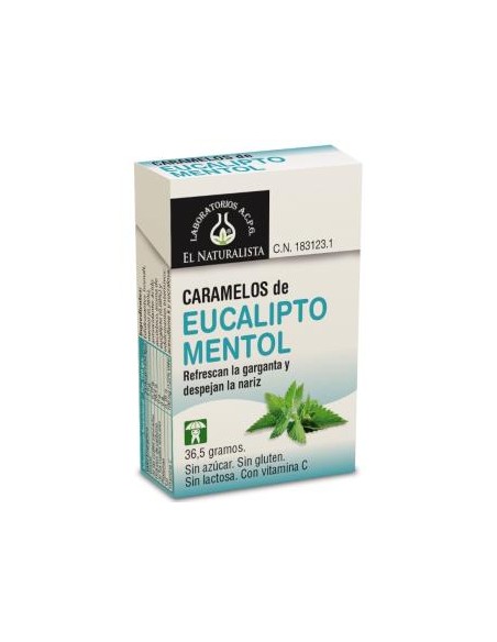 Caramelos Eucalipto+Mentol Expositor 20X36Gr. de El Naturalista