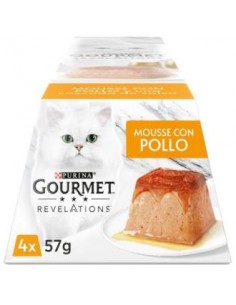 Gourmet Revelations Mousse Pollo Caja 6X4X57Gr. de Purina Veterinaria