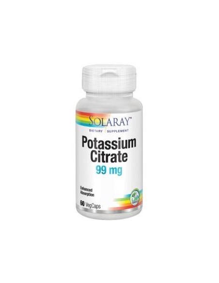 Potasio Citrato 99Mg. 60Cap. de Solaray