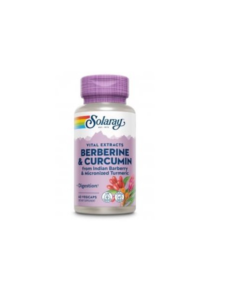 Berberine & Curcumin 600 Mg - 60 Vegcaps de Solaray