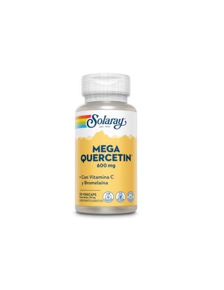 Small Mega Quercitin 600 Mg - 30 Vegcaps de Solaray