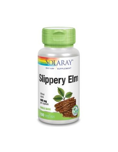 Slippery Elm Bark (Olmo) 400Mg: 100Cap. de Solaray