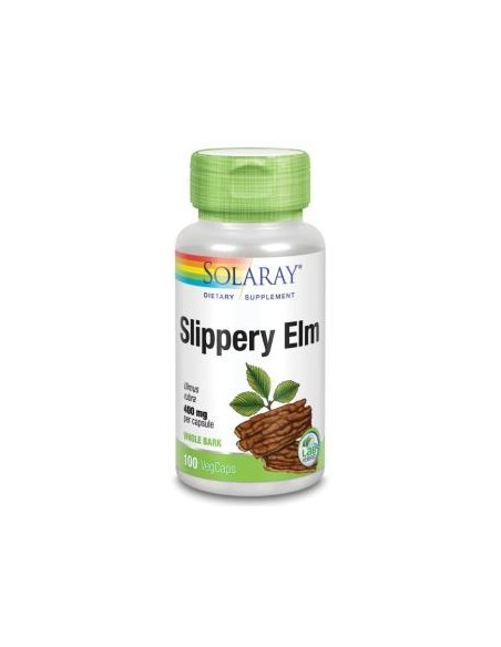 Slippery Elm Bark (Olmo) 400Mg: 100Cap. de Solaray