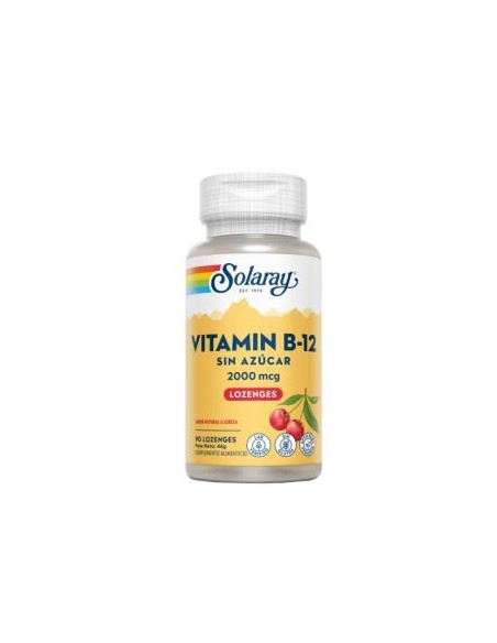 Vit. B12 2000Mcg. 90 ComprimidosSublingual de Solaray
