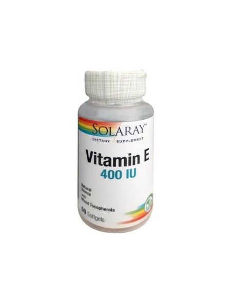 Vit. E (100% D-Alfa Tocoferoles) 50 Perlas de Solaray