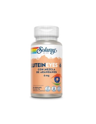 Lutein Eyes 6 Mg - 30 Vegcaps de Solaray
